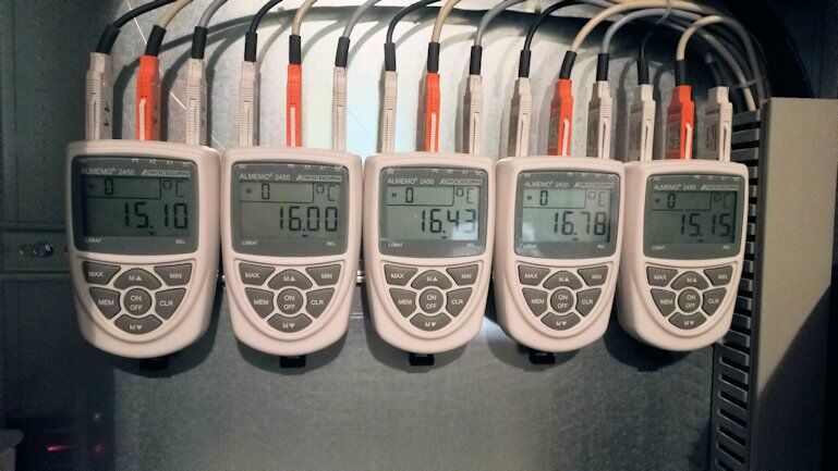 Temperatur in der Kirche 16 Grad