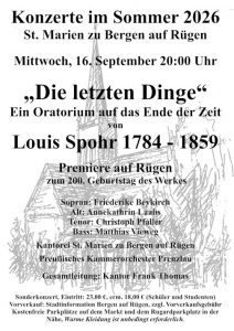 Plakat "Die letzten Dinge"
